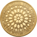 Pre-Owned 2007 UK Diamond Wedding £5 Proof Design Gold Crown Coin