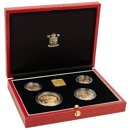 Pre-Owned 1998 UK Sovereign Proof Gold 4-Coin Set