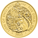Pre-Owned 2022 UK Tudor Beasts Lion of England 1oz Gold Coin