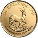 Pre-Owned South African Krugerrand 1/4oz Gold Coin - Mixed Dates