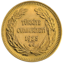 Pre-Owned 1923 Turkish 100 Kurush Gold Coin