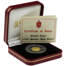 Pre-Owned 2009 Isle of Man Angel 1/10oz High Relief Piedfort Proof Gold Coin