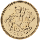 Pre-Owned 2005 UK Half Sovereign Gold Coin