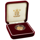 Pre-Owned 2002 UK Proof Half Sovereign Gold Coin