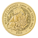 2023 UK Tudor Beasts Bull of Clarence 1/4oz Gold Coin