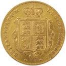 Pre-Owned 1843 London Mint Victorian 'Shield' Half Sovereign Gold Coin