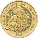 Pre-Owned 2023 UK Tudor Beasts Bull of Clarence 1oz Gold Coin