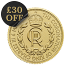 Pre-Owned 2023 UK King Charles III Coronation 1/4oz Gold Coin