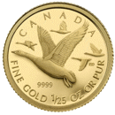 Pre-Owned 2011 Canadian Geese 1/25oz Proof Design Gold Coin