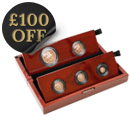 Pre-Owned 2021 UK Sovereign Proof Gold 5-Coin Set