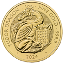 2024 UK Tudor Beasts Tudor Dragon 1oz Gold Coin