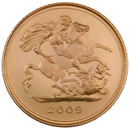 Pre-Owned 2009 UK Half Sovereign Proof Design Gold Coin