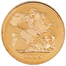 Pre-Owned 2009 UK Half Sovereign Proof Design Gold Coin