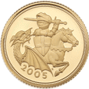 Pre-Owned 2005 UK Half Sovereign Proof Design Gold Coin