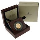 Pre-Owned 2022 UK Queen Elizabeth II Memorial 50p Proof Gold Coin