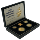 Pre-Owned 1995 UK Britannia Proof Gold 4-Coin Collection