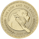 Pre-Owned 2024 UK The Lion and The Eagle 1oz Gold Coin