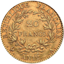 Pre-Owned 1803 French Napoleon I 20 Franc Gold Coin