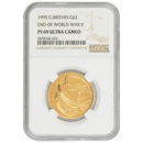 Pre-Owned 1995 UK End of WWII Double Sovereign Proof Gold Coin - NGC Graded PF69 Ultra Cameo - 5878528-025
