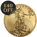 Pre-Owned USA Eagle 1oz Gold Coin - Mixed Dates