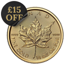 2025 Canadian Maple 1/4oz Gold Coin