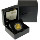 Pre-Owned 2020 The Royal Mint 007 Bond, James Bond 1/4oz Proof Gold Coin