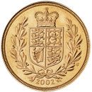 Pre-Owned 2002 UK Full Sovereign Gold Coin