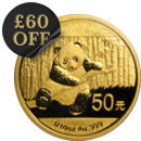 Pre-Owned Chinese Panda 1/10oz Gold Coin - Mixed Dates
