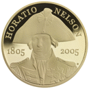 Pre-Owned 2005 UK Horatio Nelson £5 Proof Design Gold Coin