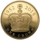 Pre-Owned 2015 UK The Longest Reigning Monarch £5 Proof Design Gold Coin