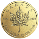 Pre-Owned Canadian Maple 1g Gold Coin - Mixed Dates