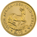 Pre-Owned 1960 Elizabeth II South African £1/2 Gold Coin