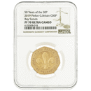 Pre-Owned 2019 UK Boy Scouts 50p Piedfort Proof Gold Coin - NGC Graded PF70 - 6135508-018