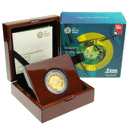 Pre-Owned 2018 UK RAF Centenary Spitfire £2 Proof Gold Coin