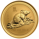 Pre-Owned 1996 Australian Lunar Rat 1oz Gold Coin