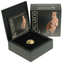 Pre-Owned 2022 Australian Kangaroo 1/4oz Proof Gold Coin