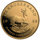 Pre-Owned 1999 South African Krugerrand 1/2oz Proof Design Gold Coin