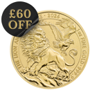 Pre-Owned UK The Lion and The Eagle 1oz Gold Coin - Mixed Dates