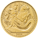 Pre-Owned UK St George and the Dragon 1/4oz Gold Coin - Mixed Dates
