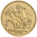 2026 UK 'Yellow Gold' Full Sovereign Gold Coin
