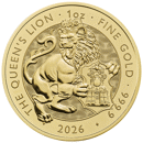 2026 UK Tudor Beasts Queen’s Lion 1oz Gold Coin