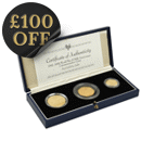Pre-Owned 1994 D-Day Commemorative Proof Gold 3-Coin Collection