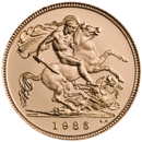 Pre-Owned 1985 UK Half Sovereign Proof Design Gold Coin