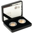 Pre-Owned UK The Royal Mint End of an Era Sovereign Gold 2-Coin Set