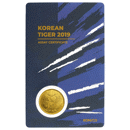 Pre-Owned 2019 Korean Tiger 1/10oz Carded Gold Coin