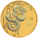 Pre-Owned 2025 Australian Lunar Snake 1/4oz Gold Coin