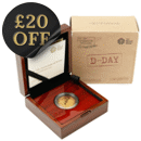Pre-Owned 2019 UK 75th Anniversary of D-Day £2 Proof Gold Coin