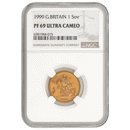 Pre-Owned 1999 UK Full Sovereign Proof Gold Coin - NGC Graded PF69 - 6381944-015