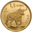 Pre-Owned 2022 Spanish Felipe` VI Toro Bull 1oz Gold Coin
