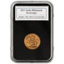 Pre-Owned 2013 Indian Mint Full Sovereign Gold Coin